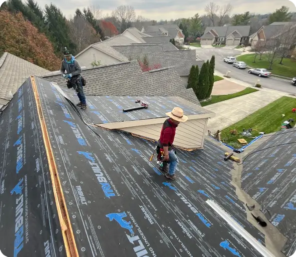 Roof replacement services in Columbus, OH, rounded